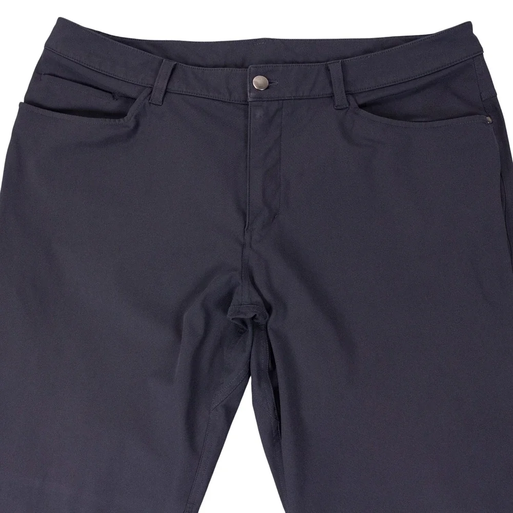 Lot of 2 Lululemon ABC Pants Classic Fit Warpstreme Mens 36 Blue Grey Tech Chino